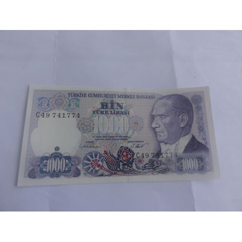 Billet 1000 Lirasi Turquie