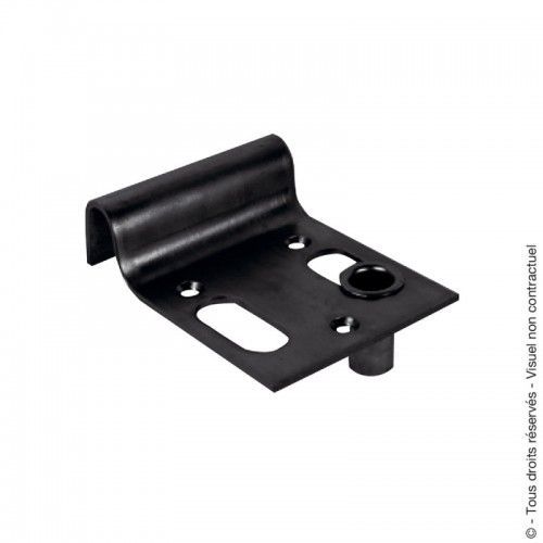 Lot de 6 sabots à visser avec gâche ajustable - pour portail en acier - finition cataphorèse TORBEL