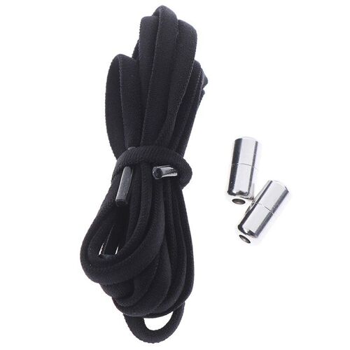 Lacets Élastiques Demi Cercle Pour Chaussures, Pour Enfants Et Adultes, Fermeture En Métal, 1 Paire