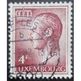 Luxembourg N°779b Fils De Soie Papier Blanc Grand Duc Jean Oblitéré
