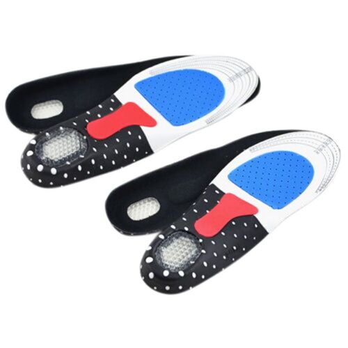 Semelles De Sport En Gel De Silicone Pour Hommes Et Femmes, 1 Paire, Pour Chaussures, Coussin Orthopédique, Massage, Absorption Des Chocs, Supports D'arc