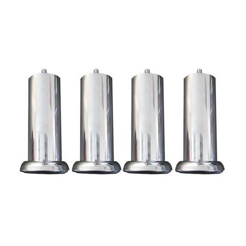 Jeu De Pieds Cylindre Metal Chrome 20 Cm