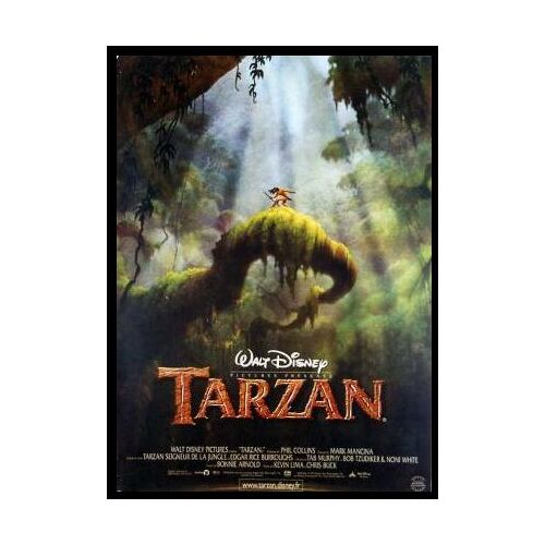 Tarzan -Véritable Affiche De Cinéma Pliée -Format 40x60 Cm - De Kevin Lima, Chris Buck Avec Tony Goldwyn, Minnie Driver, Glenn Close, Lance Henriksen, Muriel Robin, Valérie Lemercier - 1999