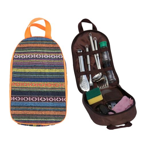 Sac De Rangement De Vaisselle D'extérieur, Sac De Rangement D'ustensiles De Cuisine Portables, Sac De Rangement D'ustensiles De Cuisine, Sac De Voyage, Sac De Pique-Nique De Camping