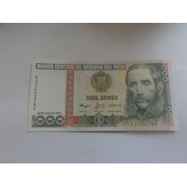Billet Mille Intis Pérou 1988