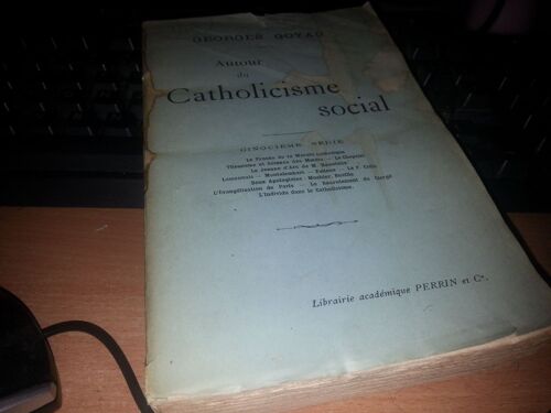 Autour Du Catholicisme Social Cinquième Série Procès Morale Catholique Thomisime Lamennais Montalembert Falloux Colin Moehler Ruville