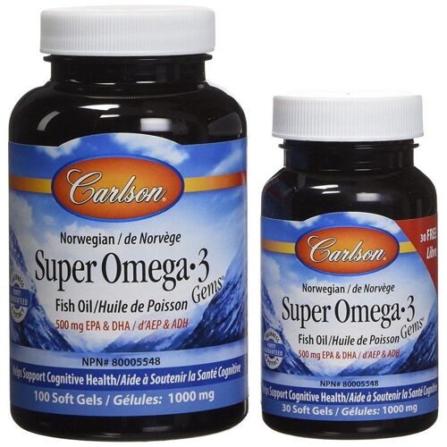 Super Omega-3 100 + 30 Softgels Gems 