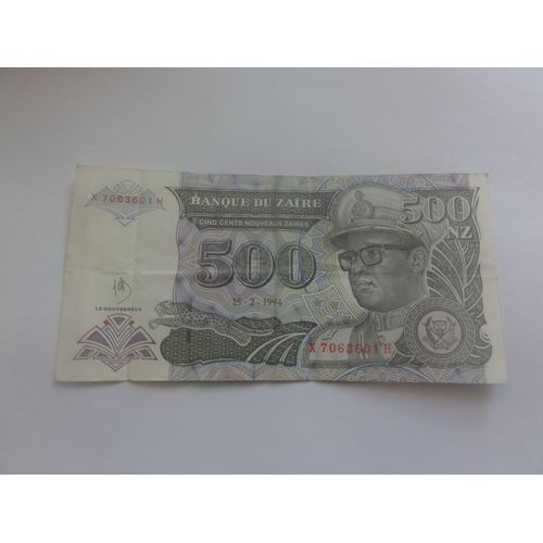 Billet 500 Makuta Zaïre  1994