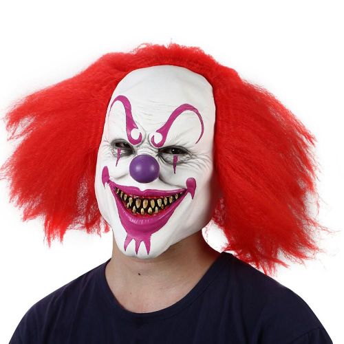 Déguisement Cosplay Joker, Déguisement D'horreur, Diable, Esprit Clown, Casquette De Casque, Fête Effrayante