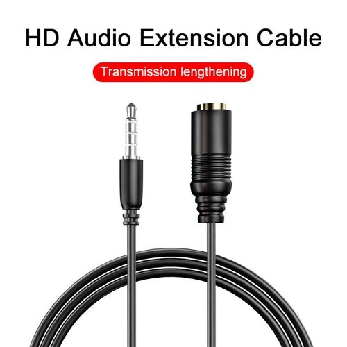 Câble d'extension Audio 3.5 mâle à femelle, 3.5mm, câble d'extension pour écouteurs de voiture, Code Aux, pour Huawei P20 Xiaomi Redmi