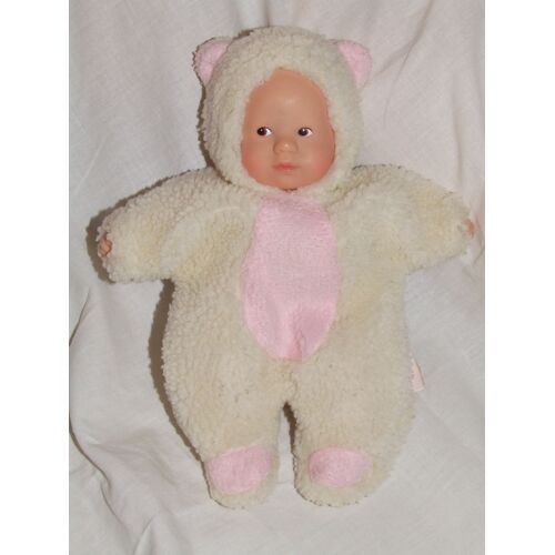 Poupée Doudou Corolle Combinaison Esquimau Ours Beige Rose Bébé De 22 Cm