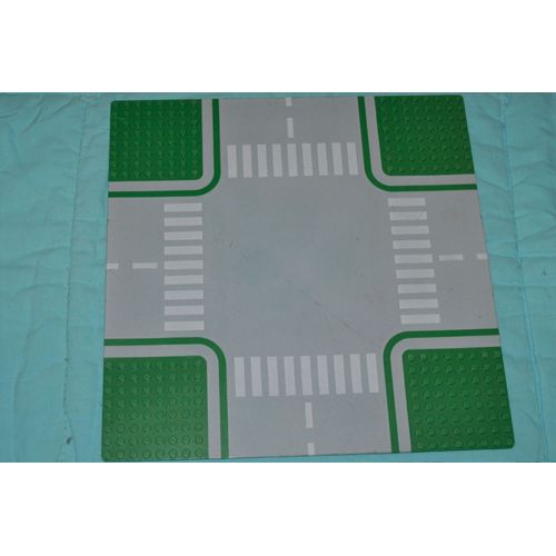 Plaque de LEGO piste d'avion circuit route anciennes collection brique de construction voiture