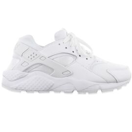 Nike Huarache Run Gs - Femmes Baskets Sneakers Chaussures Blanc-Platinum 654275-110 - 40