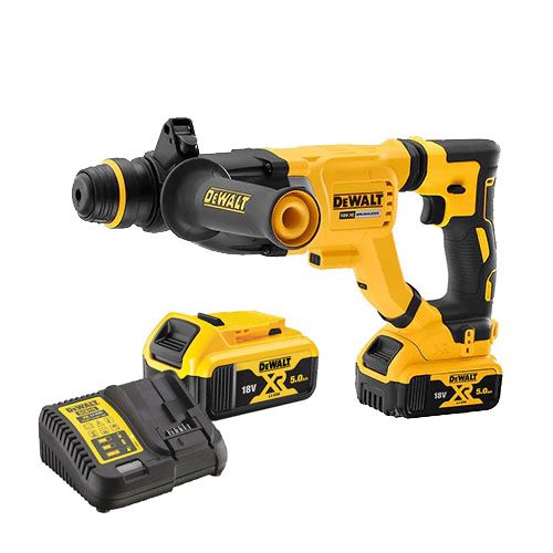 Perforateur-burineur SDS-Plus XR 18V Li-ion DEWALT DCH263P1 Ø28 mm en coffret avec batterie 5Ah et chargeur