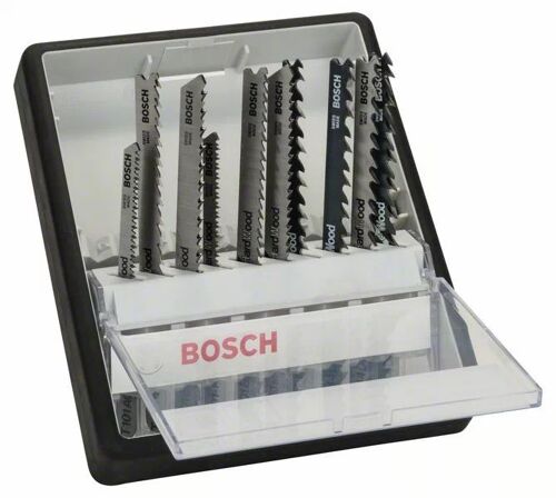 Assortiment de 10 Lames de Scie Sauteuse Wood Expert Robust Line BOSCH - 2607010540