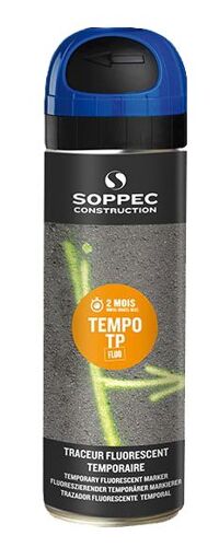 Traceur TEMPO TP bleu fluo 500 ml - SOPPEC - 141619O