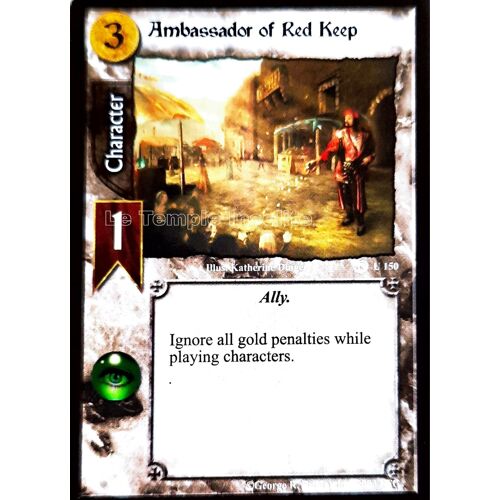 Carte A Game Of Thrones Ccg - Ambassador Of Red Keep U#150