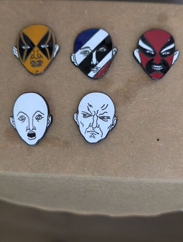 Lot De 5 Pin's - Masques Opéra Chinois