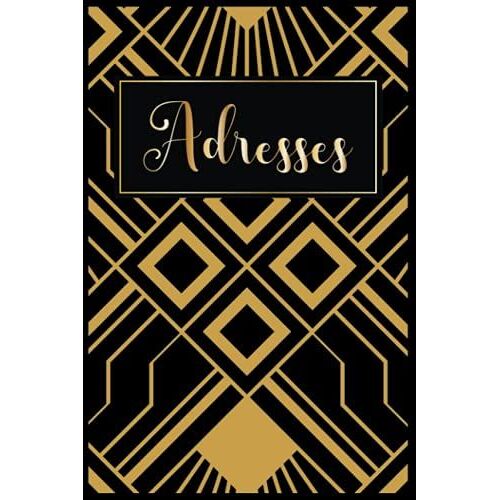 Répertoire Téléphonique Alphabétique: Carnet De Contact Famille Et Professionnel - 100 Pages A5 Petit Format | Motif Original Art Déco Pour Cadeau Maman Personnalisé