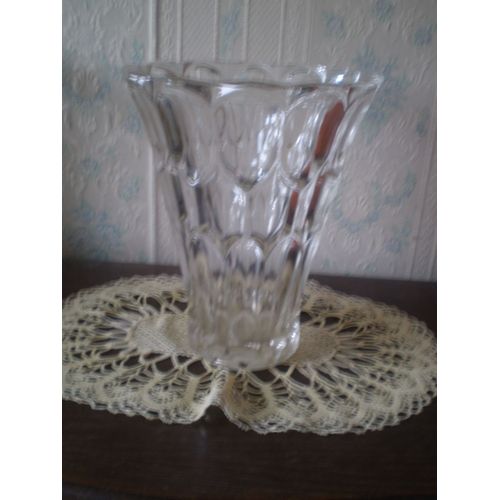 VASE Cristal d' Arques * ancien hauteur 20 cm