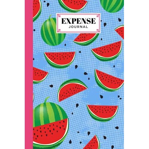 Expense Journal: Expense Journal Watermelon Cover, Simple Accounting Ledger For Bookkeeping, 120 Pages, Size 6" X 9" Cover By Simon Heinrich