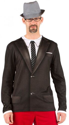 Tee Shirt Manches Longues Costume Annees 60 Allover Taille L