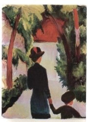 Carte Postale Theme Art Musees Peinture Bruckmanns Bildekarte - Auguste Macke Mere Et Son Enfant Au Parc