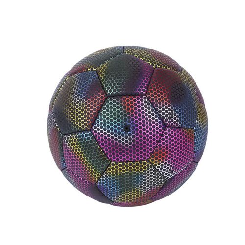 Ballon De Football Lumineux Réfléchissant Taille 4/5, Jeu Pour Enfants Cool, Entraînement En Plein Air, Luminescence, Gonflable