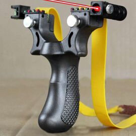 Fronde De Visée Laser, Équipée D'un Instrument De Niveau Pour Les Sports De Plein Air, La Chasse, En Utilisant Une Catapulte À Haute Puissance