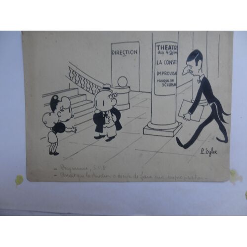 Dessin De Presse Original De P. Sylve