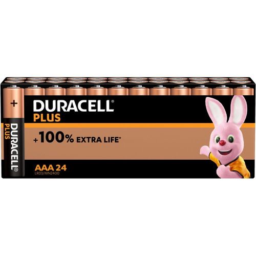DURACELL Piles Plus 100% AAA x24