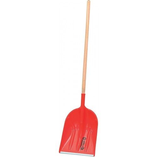 Pelle à neige - plastique - manche en bois - 36 cm MOB