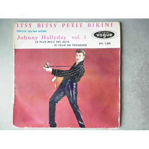 Johnny Hallyday 45tours Ep Vinyle Itsy Bitsy Petit Bikini Vol.3