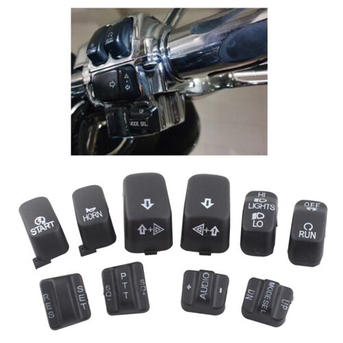 Capuchons De Contrôle Manuel De Moto Pour Harley Glide 06 12, 10 Paquets