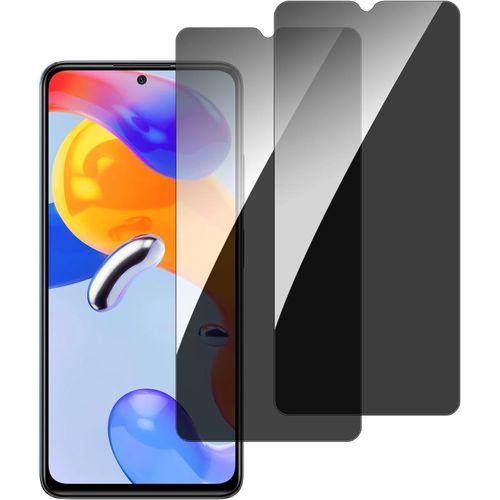 TRAHOO-Verre Trempé Anti Espion pour Xiaomi Redmi Note 11 pro/pro+ plus 4/5g [2 Pièces] Ultra Résistant Film Protection écran, Dureté 9H, Anti-Rayures, Sans Bulles, HD Transparent