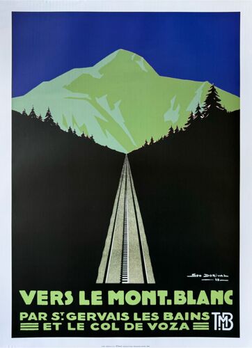 Mont Blanc - Col De Volza - Dorival - 50x70cm Affiche / Poster