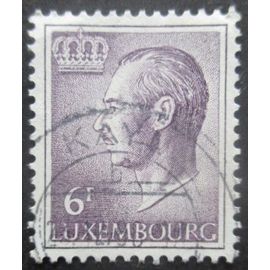 Luxembourg N°667b Fils De Soie Papier Blanc Grand Duc Jean Oblitéré