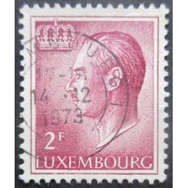 Luxembourg N°664 Papier Blanc Grand Duc Jean Oblitéré