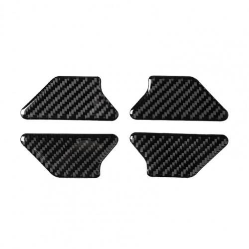 Autocollants De Poignée Intérieure De Porte De Voiture En Fiber De Carbone, 4 Pièces, Pour Vwe Golf 6 R Mk6 08 12