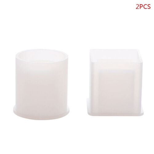 Moule En Silicone Pour Plantes Succulentes, Pot De Fleur Rond, 2 Pièces/Ensemble Pièces, Résine Époxy, Ciment N58c