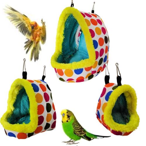 Nid D'oiseau, Niche D'hiver Chaude Suspendue Pour Perruches, Sac De Couchage Hamster