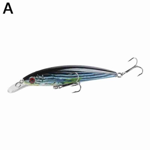Leurre Méné Rigide En Métal Avec Wobbler, Appât Artificiel Idéal Pour La Pêche Au Moulinet, 11cm