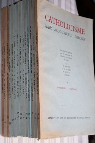 Catholicisme Hier Aujourd'hui Demain. Lot De 14 Fascicules N°33 34 35 36 37 38 39 40 41 42 43 44 45 46. Letouzey Et Ané