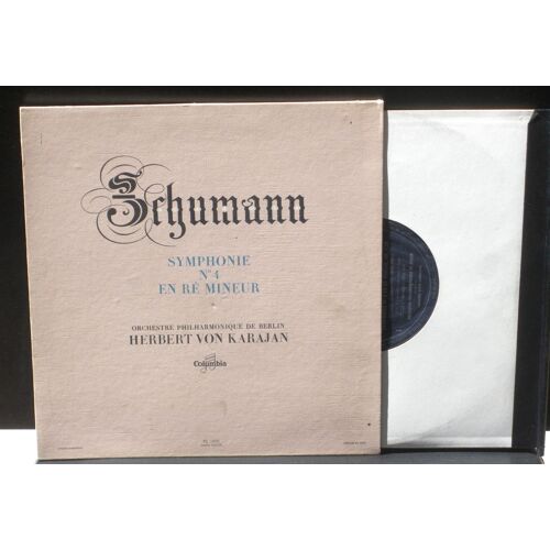 25 Cm / 10 Inch Schumann Symphonie 4 Karajan Berlin Columbia Fc 1070  Lp & Cv Ex