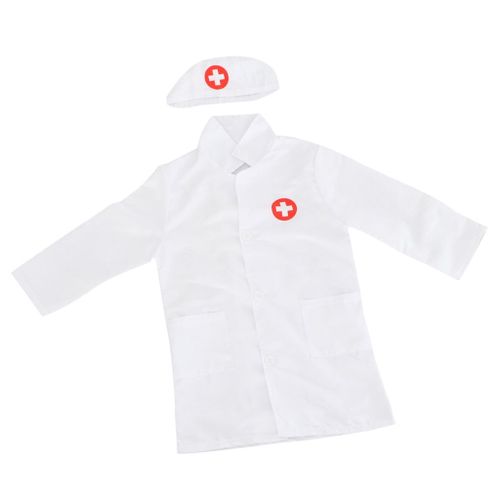 Manteau De Déguisement Unisexe Pour Enfants, Garçons Et Filles, Costume De Docteur Pour Halloween, Cosplay Avec Casquette, Ensemble D'outils De Jeu Pour Infirmières