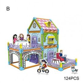 Puzzle Maison Modèle Jouet Éducatif Peinture Coloration 3d Puzzle Pour Enfants