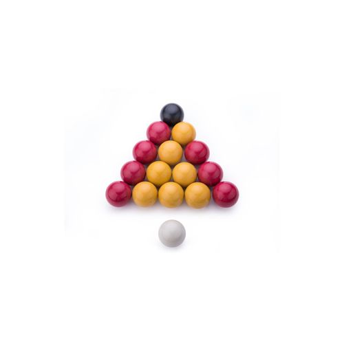 Lot De 16 Billes De Billard Ø 50.8 Mm En Résine Pour Jeu Anglais 8 Pool
