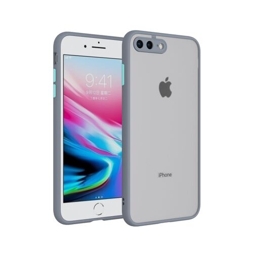 Coque Transparente Pour Iphone 7 Plus Et Iphone 8 Plus, Couleur Bleue Pastel