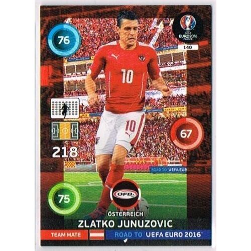 N°140 - Zlatko Junuzovic - Autriche - Road To Euro 2016 - Uefa Euro 2016 