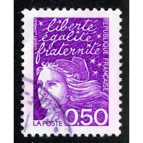 Timbre : Liberté Égalité Fraternité,République Française,La Poste,0,50